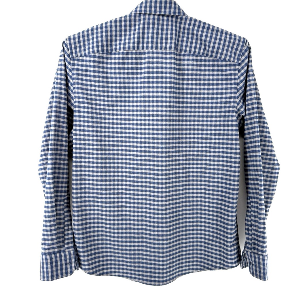UNTUCKit Men's XL Bergstorm Long Sleeve Button Down Shirt Blue Gray Plaid - Picture 3 of 8